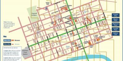 Melbourne bản đồ đường