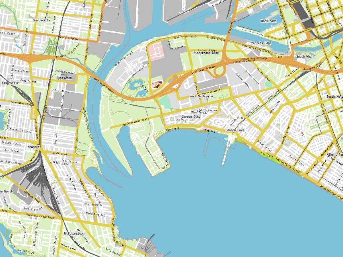 bản đồ cổng Melbourne
