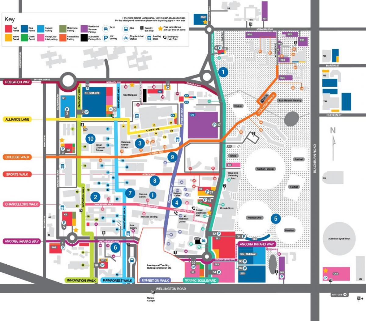 bản đồ của Học đại học
