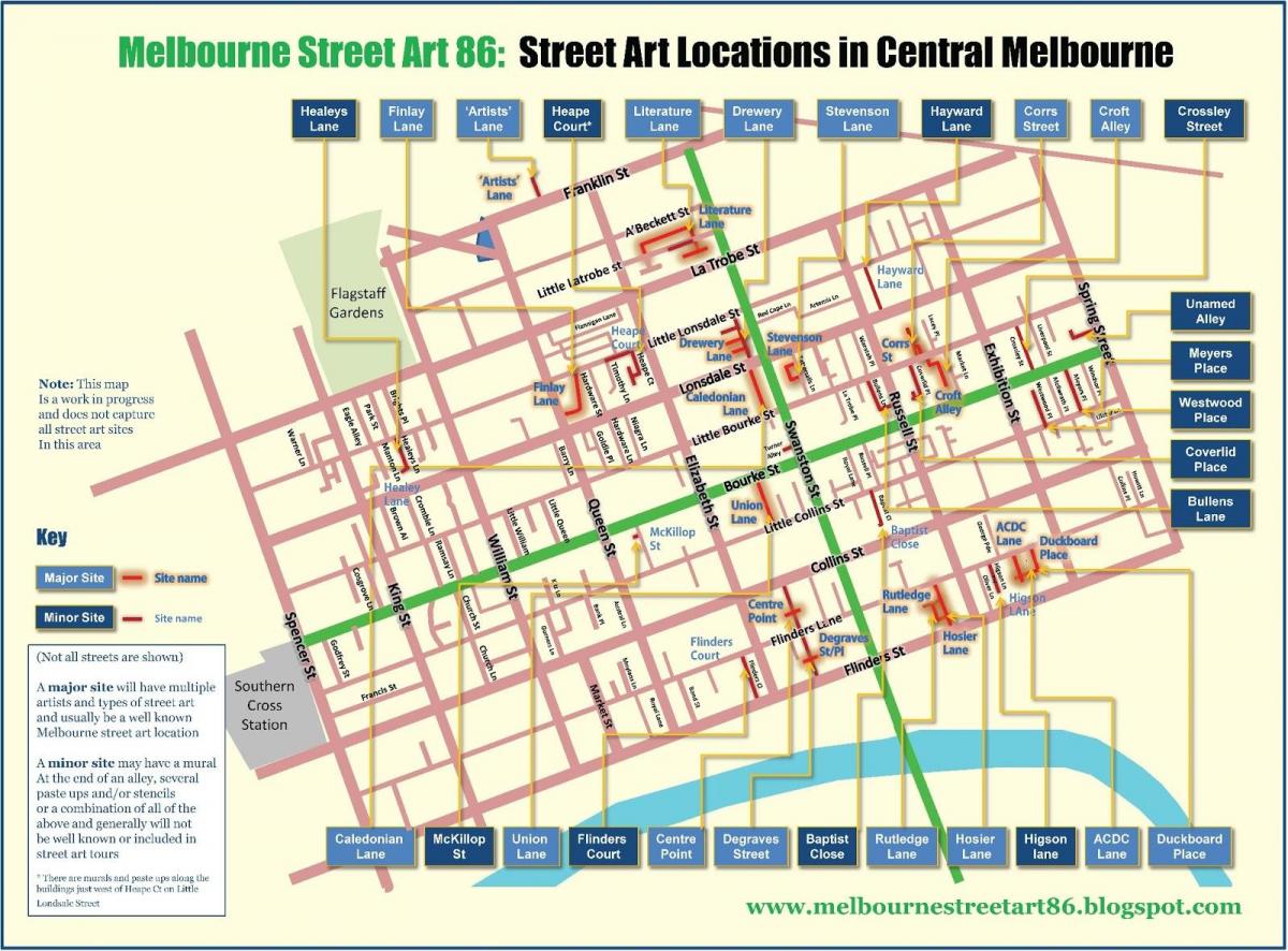 Melbourne bản đồ đường