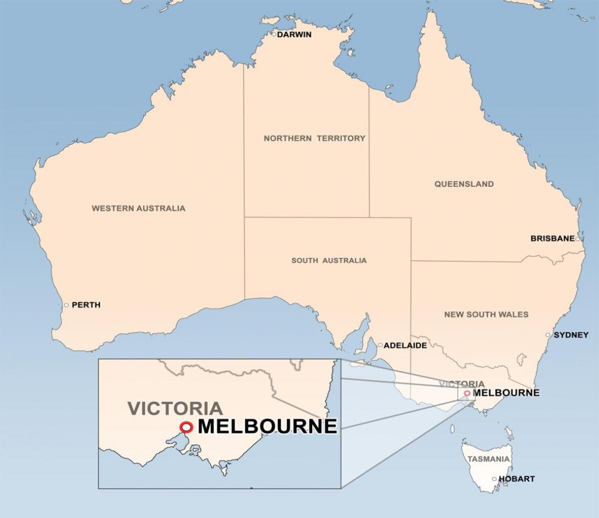 bản đồ của Úc