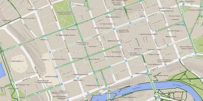 Melbourne bản đồ cbd