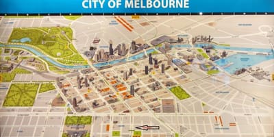 Melbourne bản đồ cửa hàng