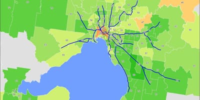 Bản đồ của Melbourne