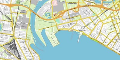 Bản đồ cổng Melbourne