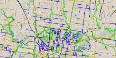 Đường xe đạp Melbourne bản đồ