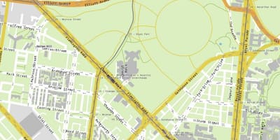 Bản đồ của Hoàng nhi viện Melbourne