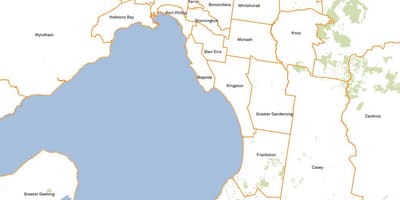 Bản đồ của Melbourne hội đồng