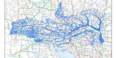 Bản đồ của lũ Melbourne