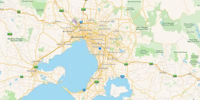 Bản đồ của Melbourne và vùng ngoại ô