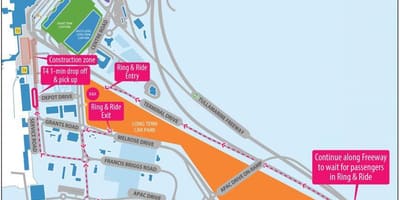 Melbourne sân bay 4 bản đồ