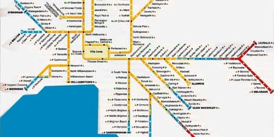 Melbourne khu vực bản đồ