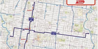 Bản đồ của Melbourne xe đạp chia sẻ
