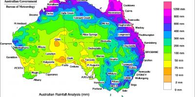 Melbourne mưa bản đồ