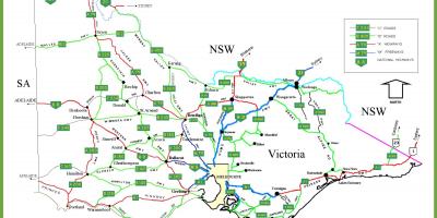 Bản đồ của Victoria Úc