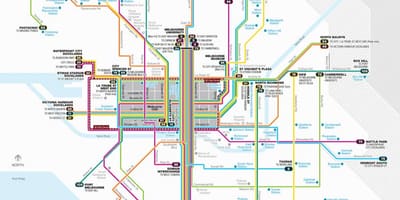 Melbourne xe điện mạng bản đồ