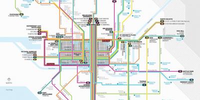 Melbourne xe điện mạng bản đồ
